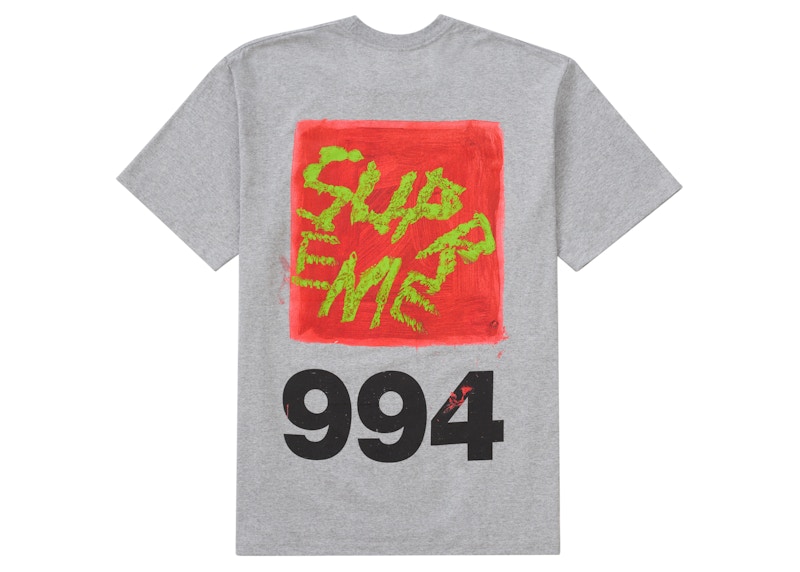 Supreme Paint Tee Heather Grijs