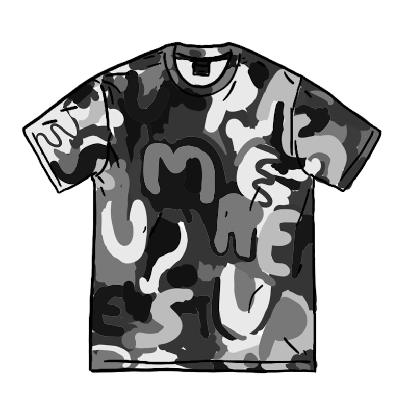 Supreme Painted Logo S/S Top Zwart