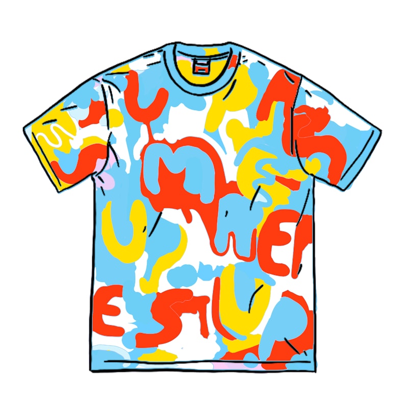 Supreme Painted Logo Top Natural