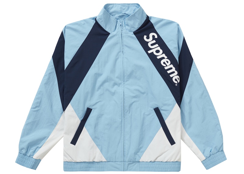 Supreme Paneled Track Jacket Light Blauw