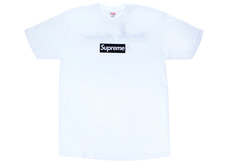 Supreme Paris Box Logo Tee Wit