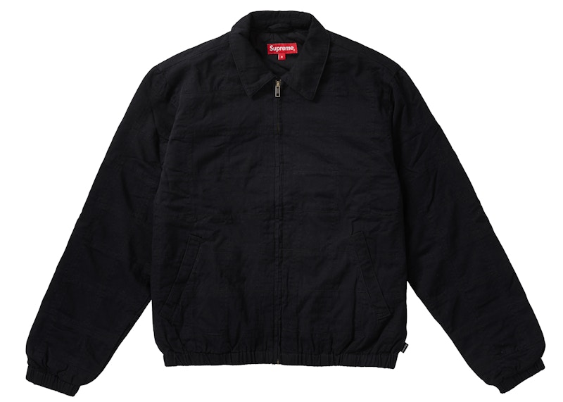 Supreme Patchwork Harrington Jacket Zwart