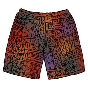 Supreme Patchwork Knit Short Multicolor