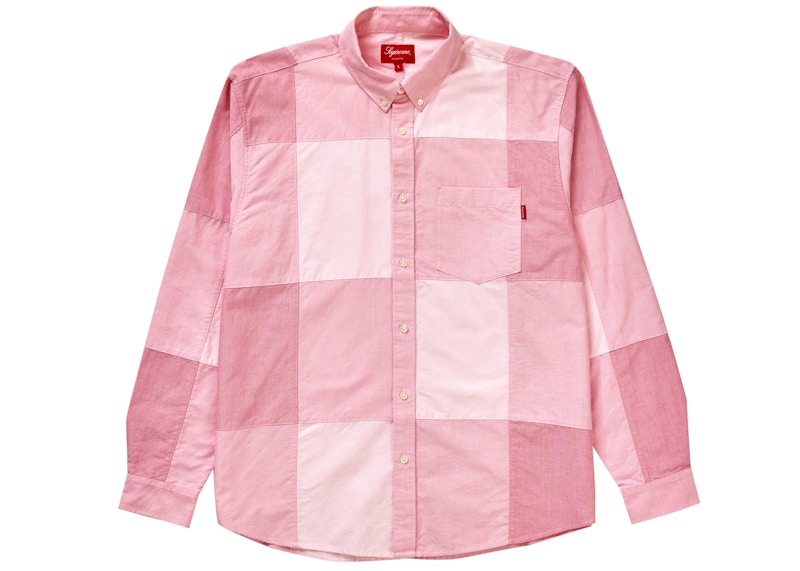 Supreme Patchwork Oxford Shirt Rood