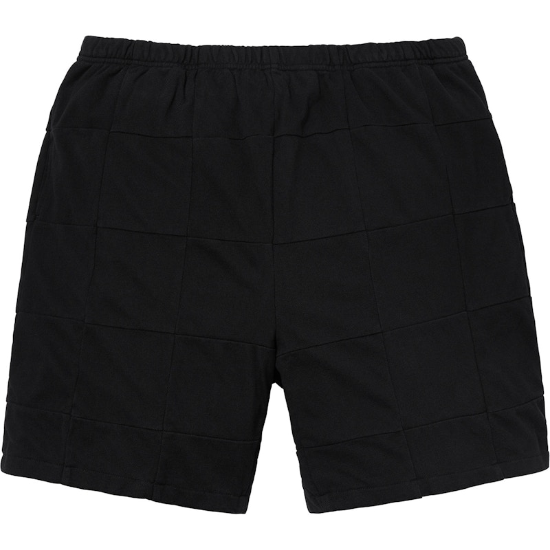 Supreme Patchwork Pique Short Zwart