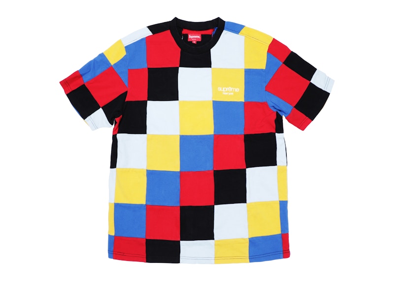 Supreme Patchwork Pique Tee Blauw