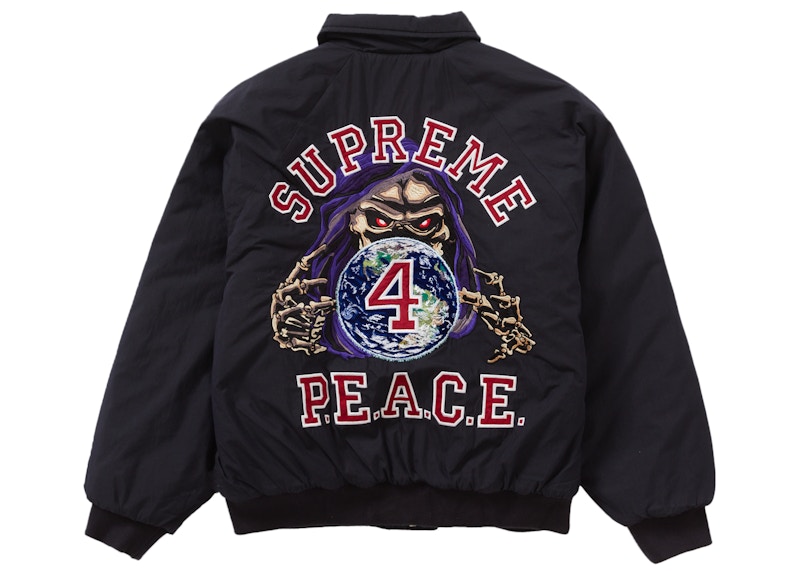 Supreme Peace Embroidered Work Jacket Blauw