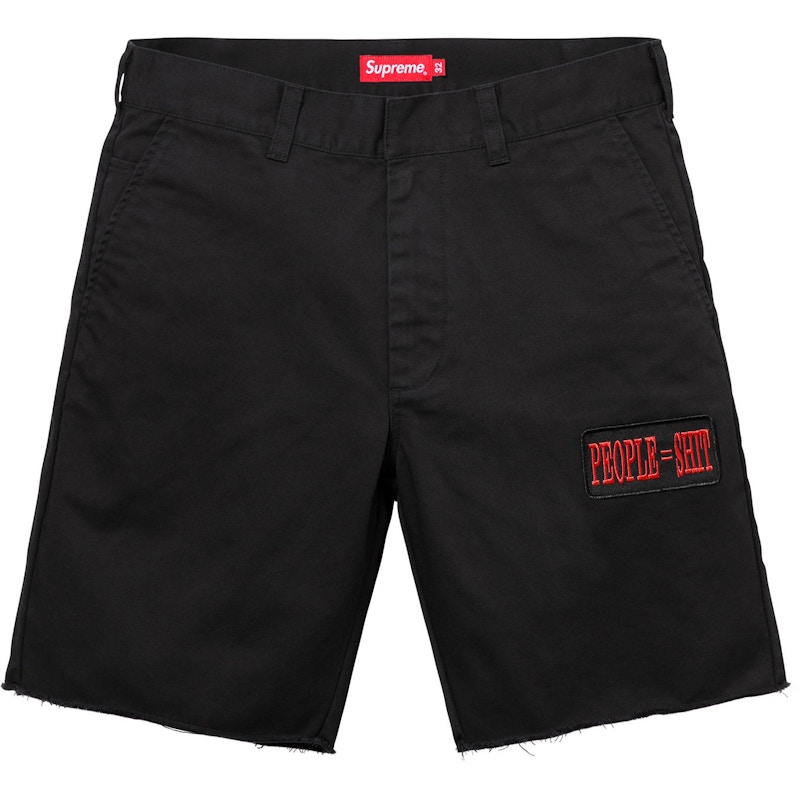 Supreme People = Shit Work Short Zwart