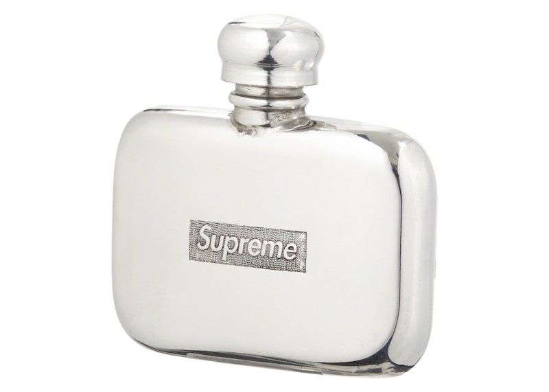 Supreme Pewter Mini Flask Zilver