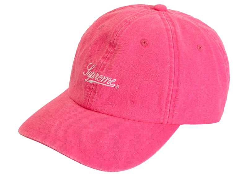 Supreme Pigment Print Script Logo 6-Panel Roze