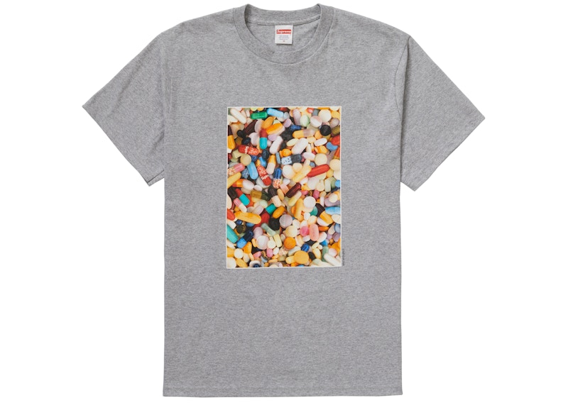 Supreme Pills Tee Heather Grijs