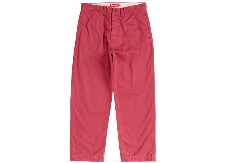 Supreme Pin Up Chino Pant Cardinal