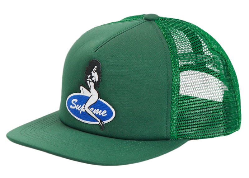 Supreme Pin Up Mesh Back 5-Panel Groen