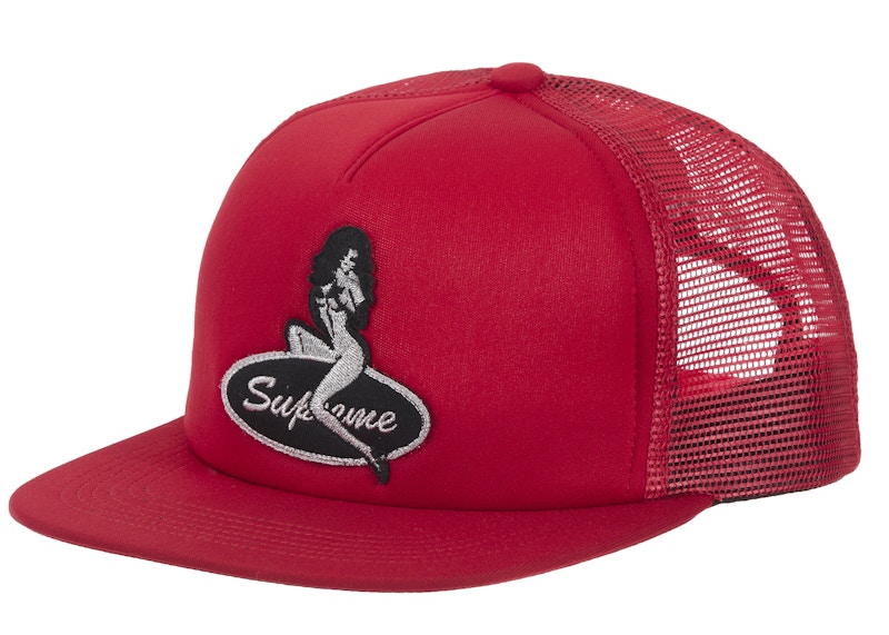 Supreme Pinup Mesh Back 5-Panel Rood