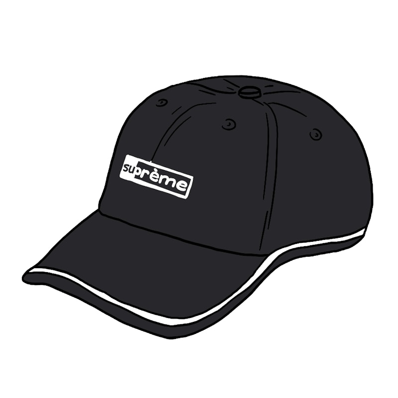 Supreme Piping 6-Panel Zwart