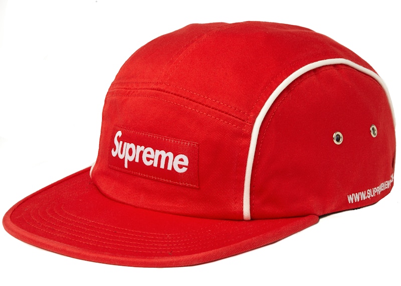 Supreme Piping Camp Cap Rood