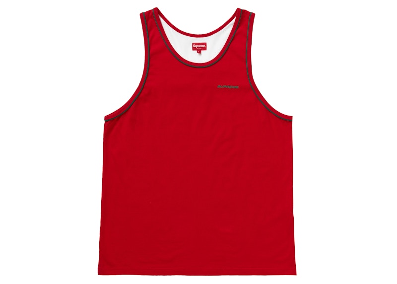 Supreme Piping Tank Top Rood