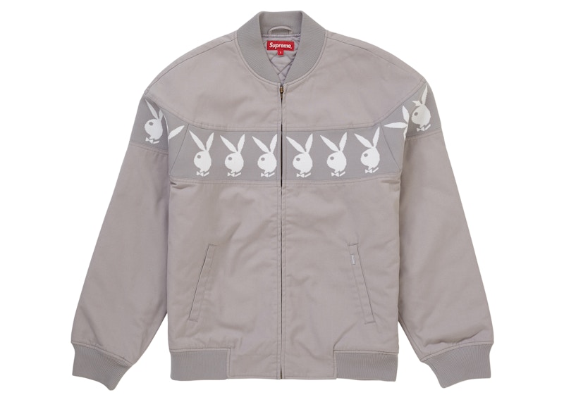 Supreme Playboy Crew Jacket Grijs