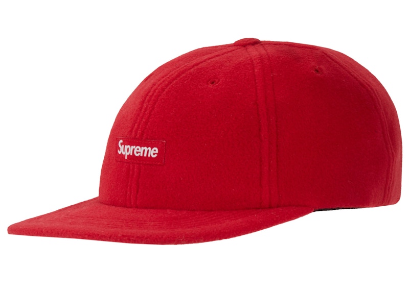Supreme Polartec Small Box 6-Panel Rood