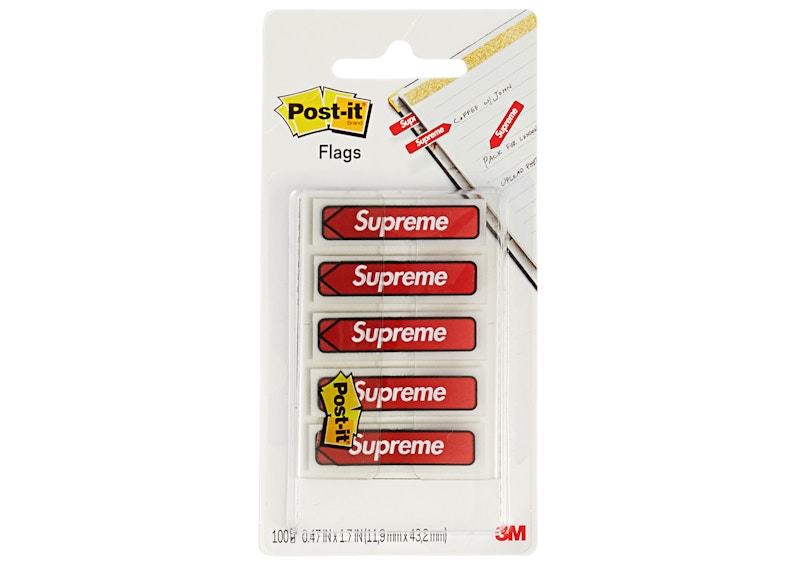 Supreme Post-it Flags Rood