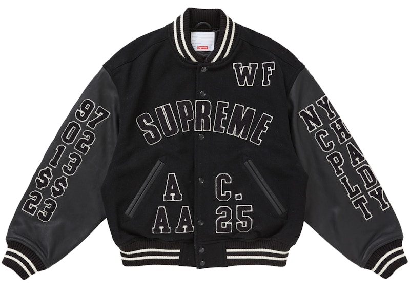 Supreme Praises Varsity Jacket Zwart
