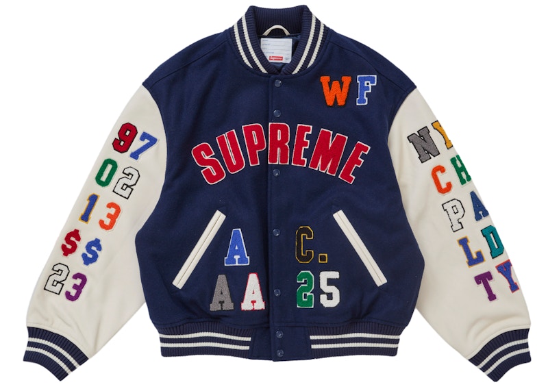 Supreme Praises Varsity Jacket Blauw