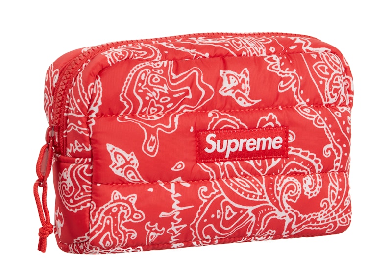 Supreme Puffer Pouch Paisley Rood