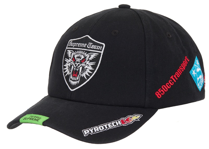 Supreme Racing Team 6-Panel Zwart