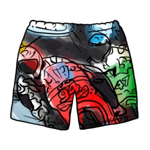 Supreme Racing Water Short Multicolor