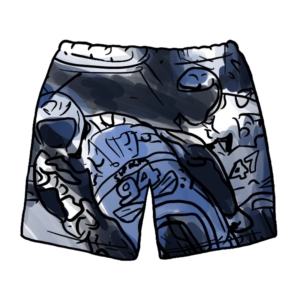 Supreme Racing Water Short Blauw