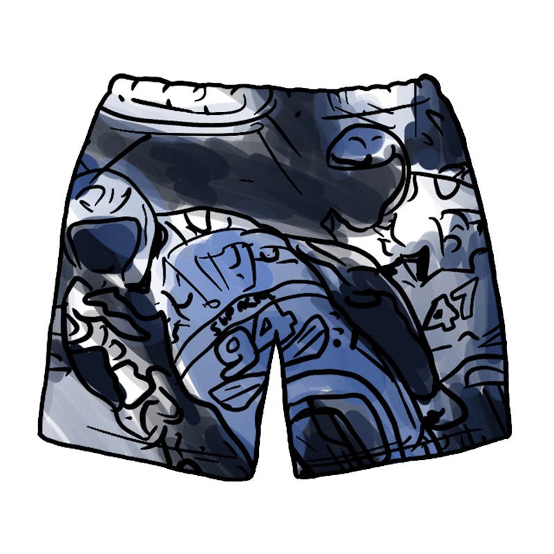 Supreme Racing Water Short Blauw