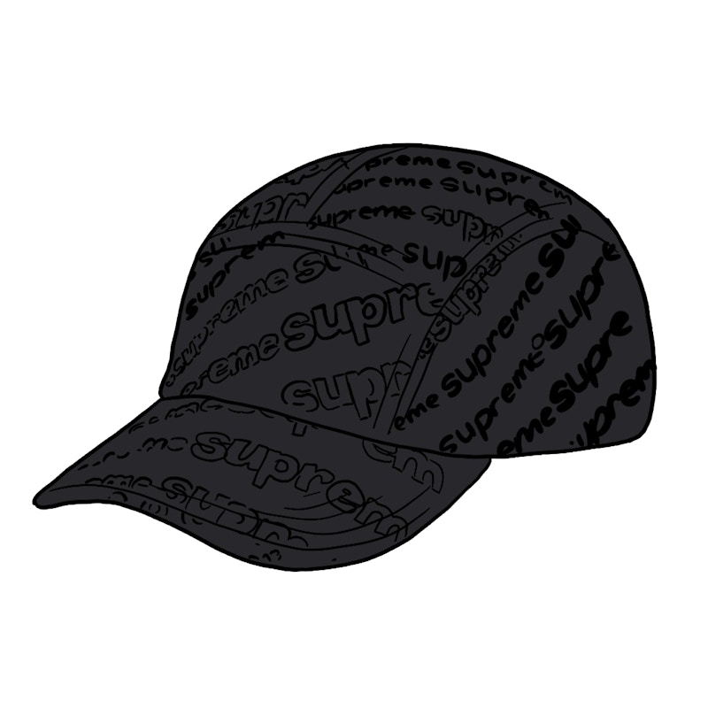 Supreme Radial Camp Cap Zwart