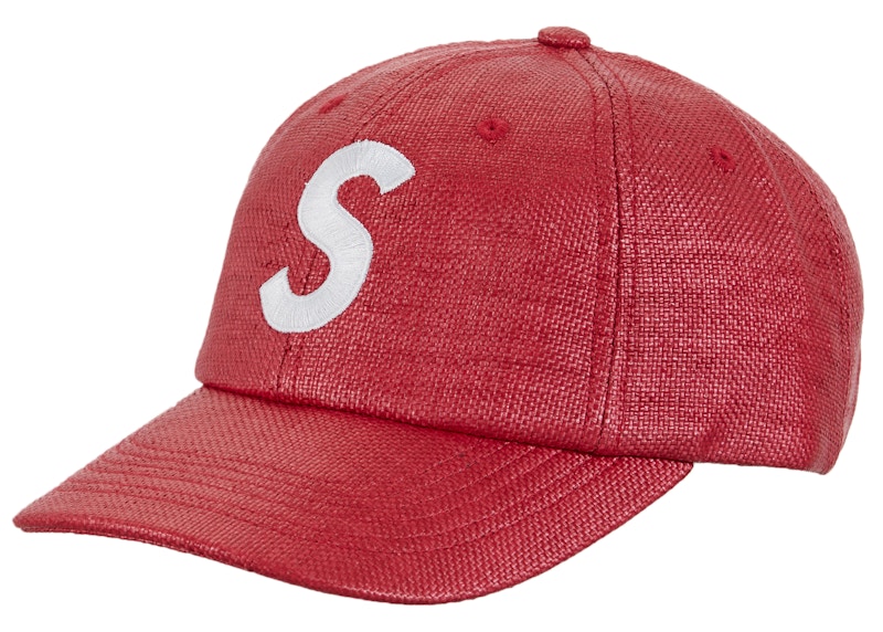 Supreme Raffia S Logo 6-Panel Rood