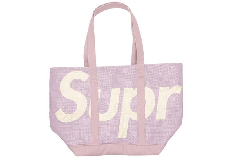 Supreme Raffia Tote Paars