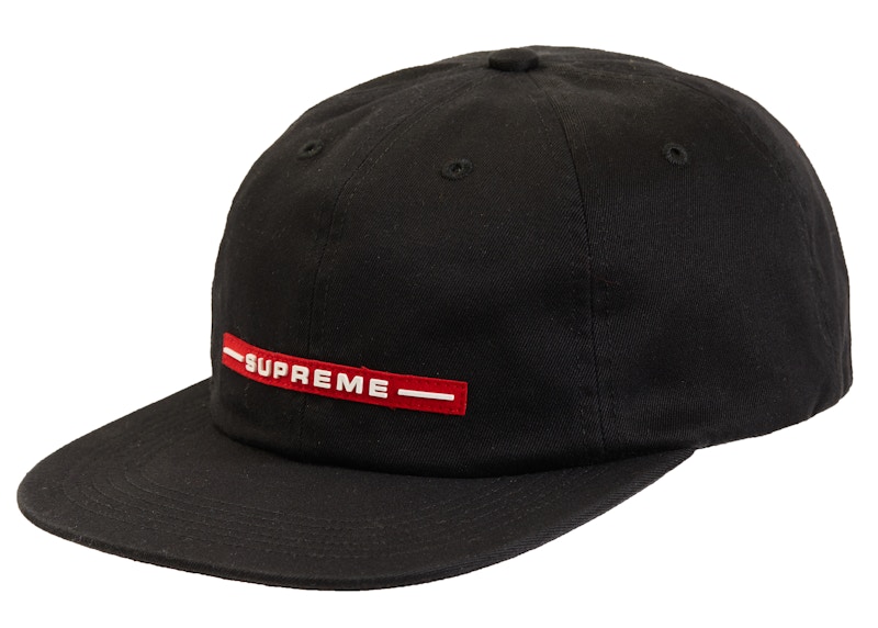Supreme Raised Logo 6-Panel Zwart
