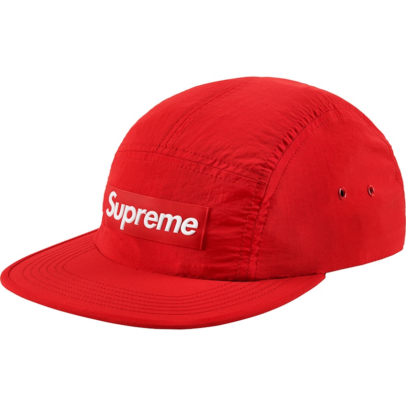 Supreme Raised Logo Patch Camp Cap Rood
