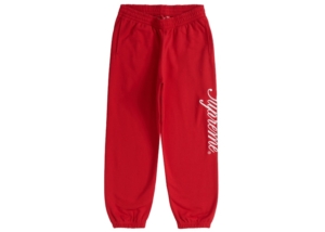 Supreme Raised Script Sweatpant Rood