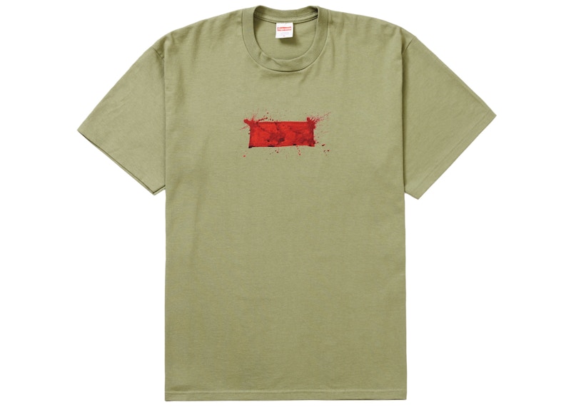 Supreme Ralph Steadman Box Logo Tee Light Olijf