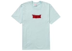 Supreme Ralph Steadman Box Logo Tee Pale Blauw