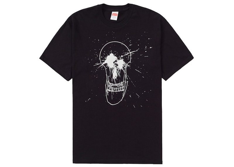 Supreme Ralph Steadman Skull Tee Zwart