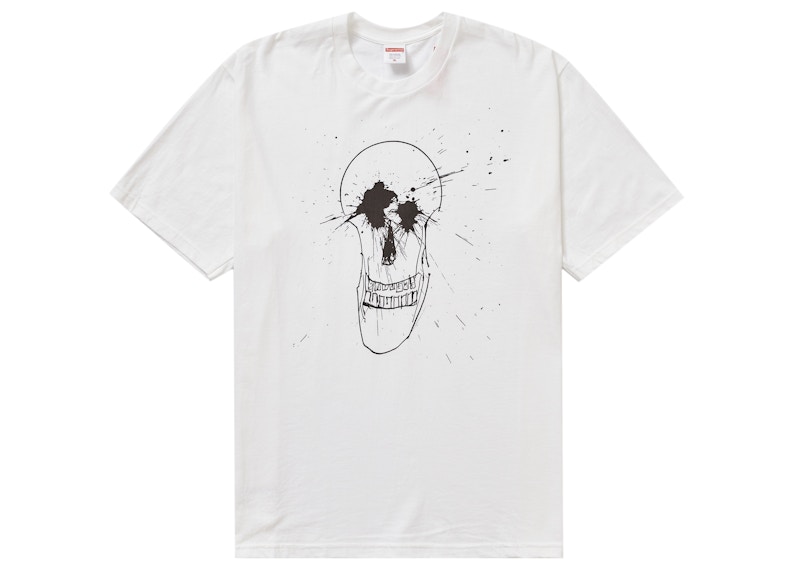Supreme Ralph Steadman Skull Tee Wit