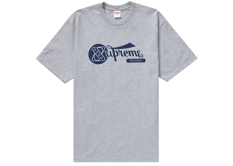 Supreme Records Tee Heather Grijs