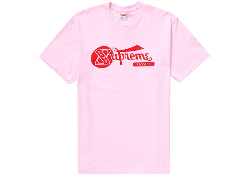 Supreme Records Tee Light Roze