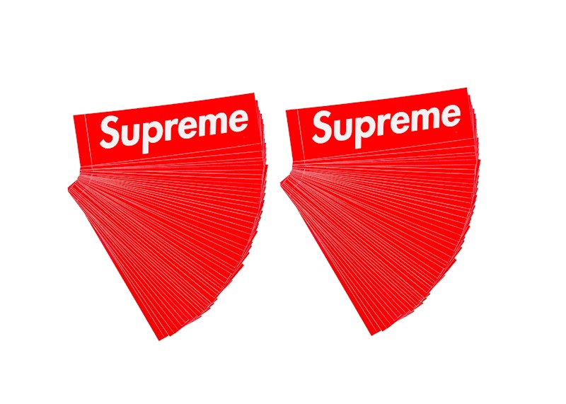 Supreme Box Logo 100x Sticker Lot
