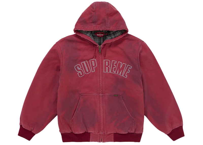 Supreme Reflective Arc Hooded Work Jacket Rood