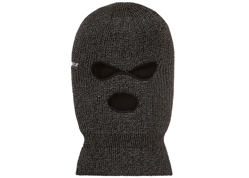 Supreme Reflective Balaclava Zwart