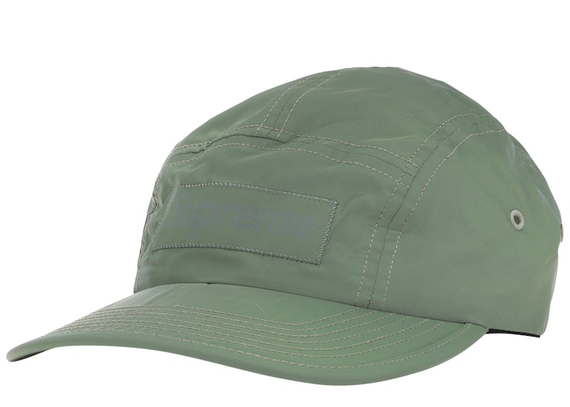 Supreme Reflective Camp Cap Groen
