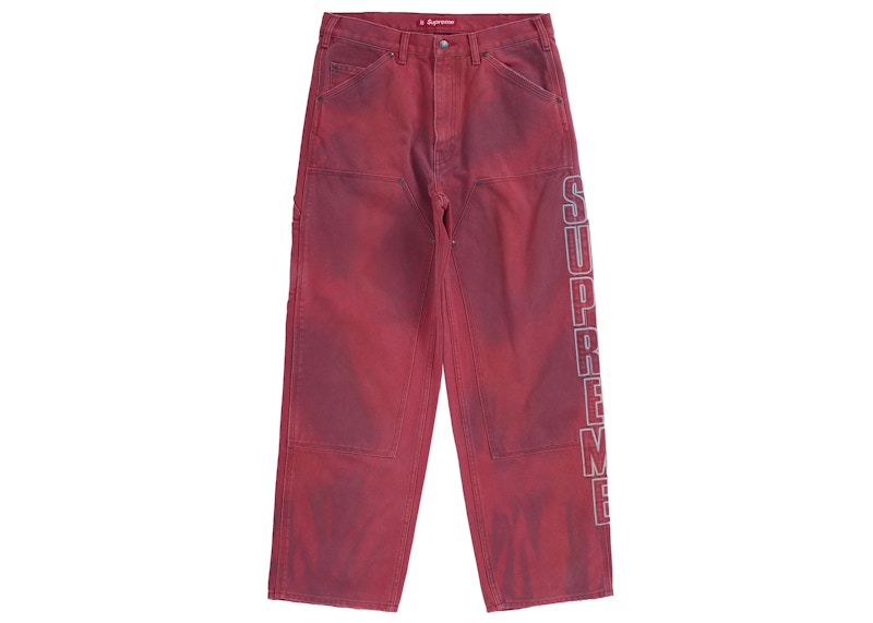 Supreme Reflective Double Knee Pant Rood
