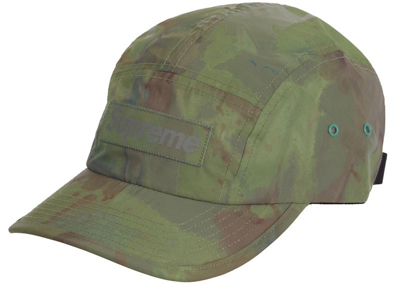 Supreme Reflective Dyed Camp Cap Groen