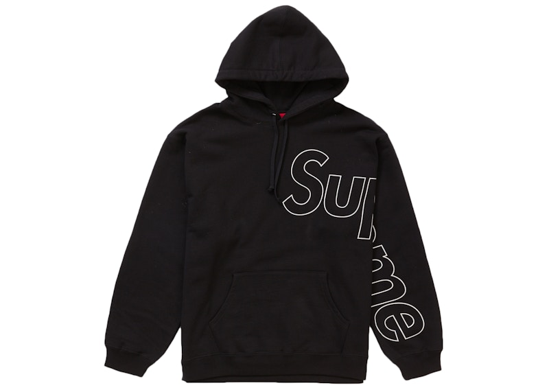 Supreme Reflective Hooded Sweatshirt Zwart